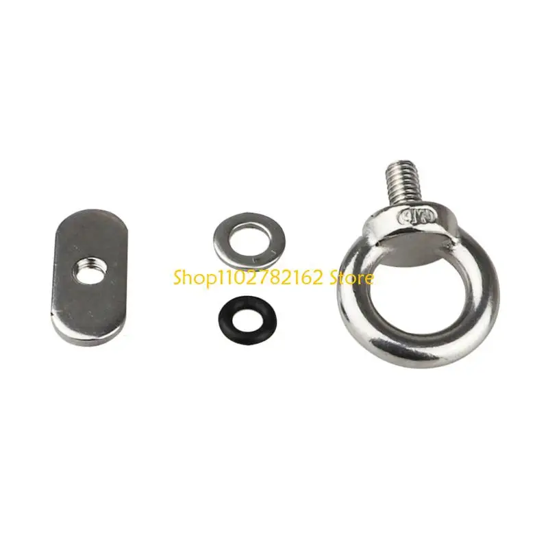 

547B Stainless Steel Locking Eye Bolt Slide For Boat Equipment Secure Mount