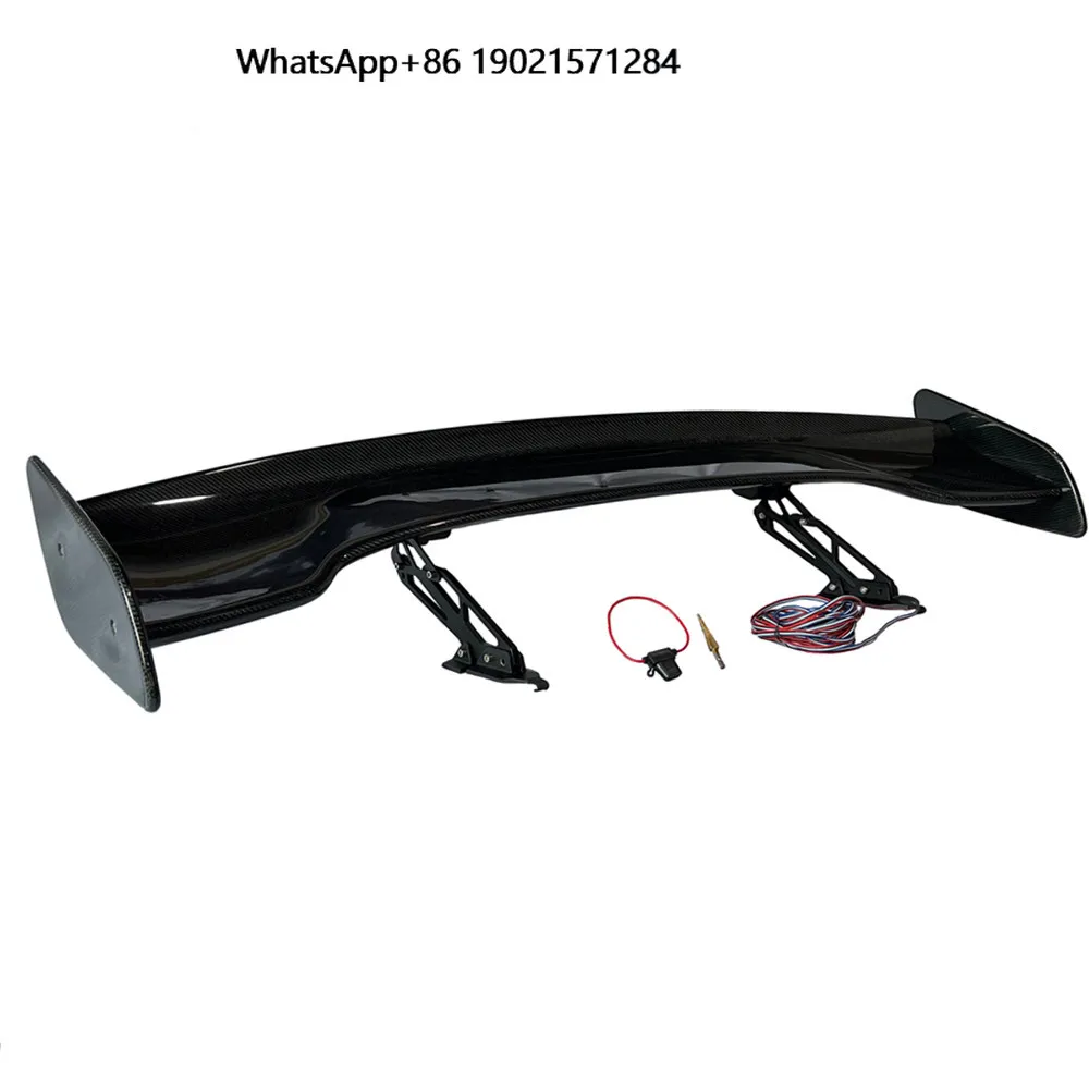 

New electric automatic trunk spoiler general purpose car real carbon fiber boots wing car body parts