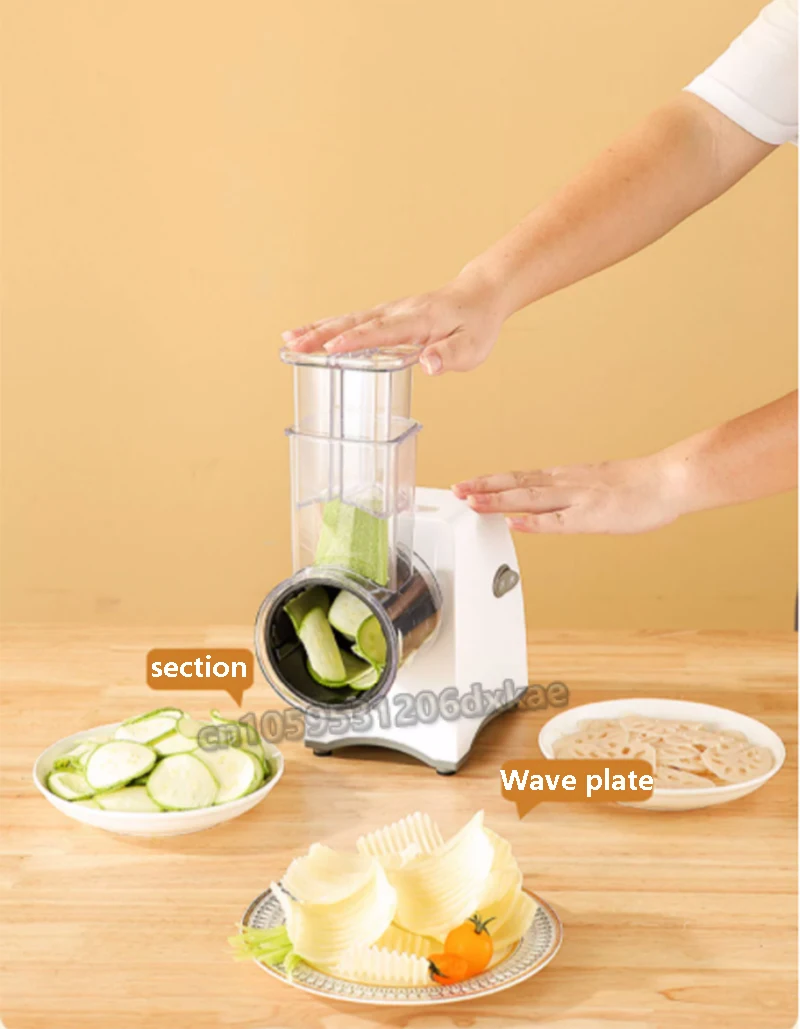 Electric Vegetable Slicer Multifunctional Potato Slicer Fully Automatic Vegetable Slicer Meat Grinder And Sausage Maker 220V