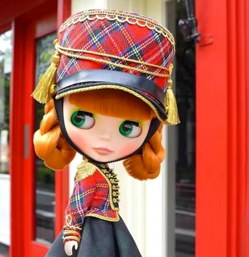 

Neo Blyth Plaid Parade BJD Dolls Military Style Red Tartan Check Nov. 2020 Collections Doll DIY Figure Toy Travel Best Friend