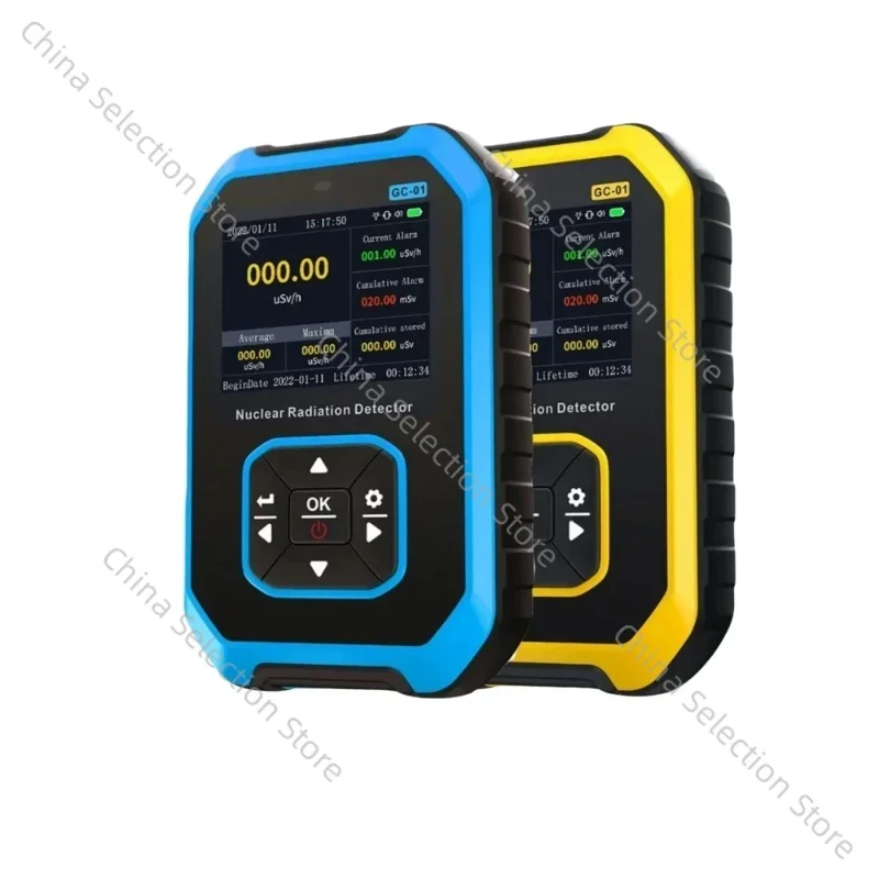 GC-01  GC-02 Geiger counter Nuclear Radiation Detector X-ray γ-ray β-ray Radioactivity Detector Personal Dosimeter Rechargeable