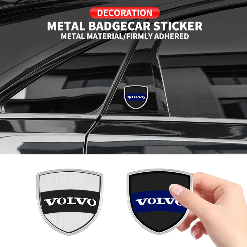 

3D Metal Car Body Fender Emblem Shield Stickers Decor Auto Accessories For Volvo Honda Jaguar Ford JEEP Acura Subaru Mitsubishi
