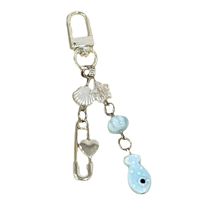 

Брелок для телефона с рыбой, кулон, кавайный брелок для ключей, сумка, цепочка для телефона, милый аксессуар для девочек, женщин, ювелирные изделия