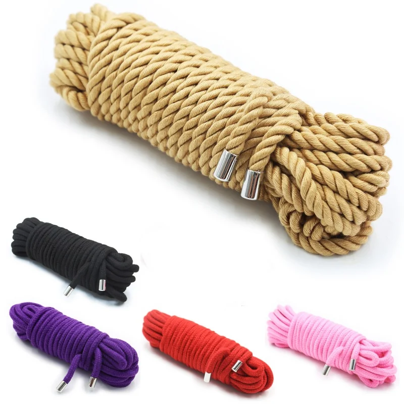 5 Colors Exotic Shibari Accesories of Handcuffs Bondage Rope for Men Women Fetish Slave Role Play Binder Restraint Tie Touch Fun