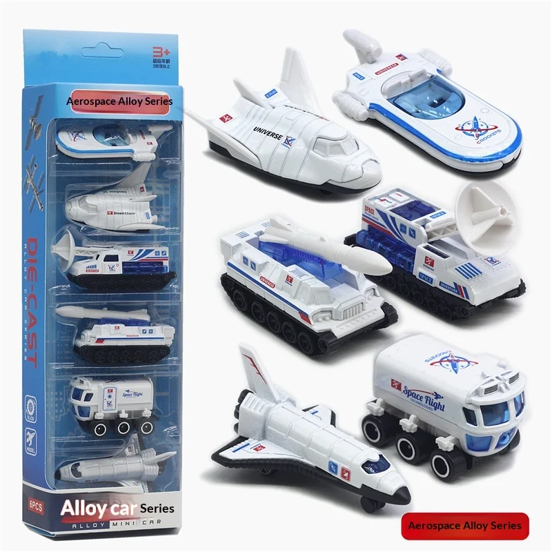 

1:64 сплав космический корабль набор из 6 предметов авиационная модель детская игрушка