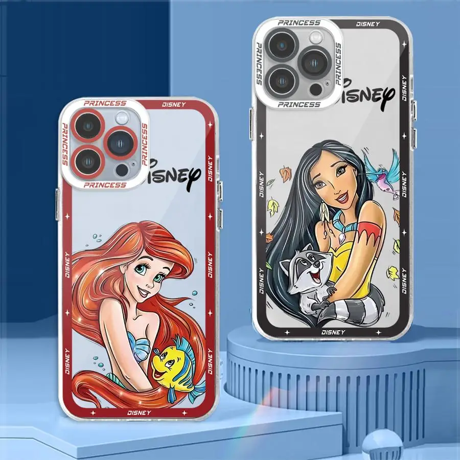 Disney Little Mermaid Princess Cover Phone Case for Honor X7b X9b X8a X9a 5G X8 90 Lite TPU Clear Soft Shell