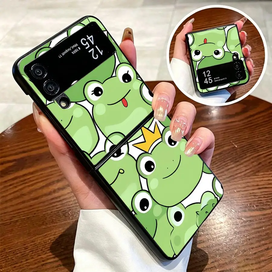 Full Cover Frog Design Phone Cover Case for Samsung Galaxy Z Flip 7 6 5 4 3 Z Fold 7 6 5 4 3 view 2