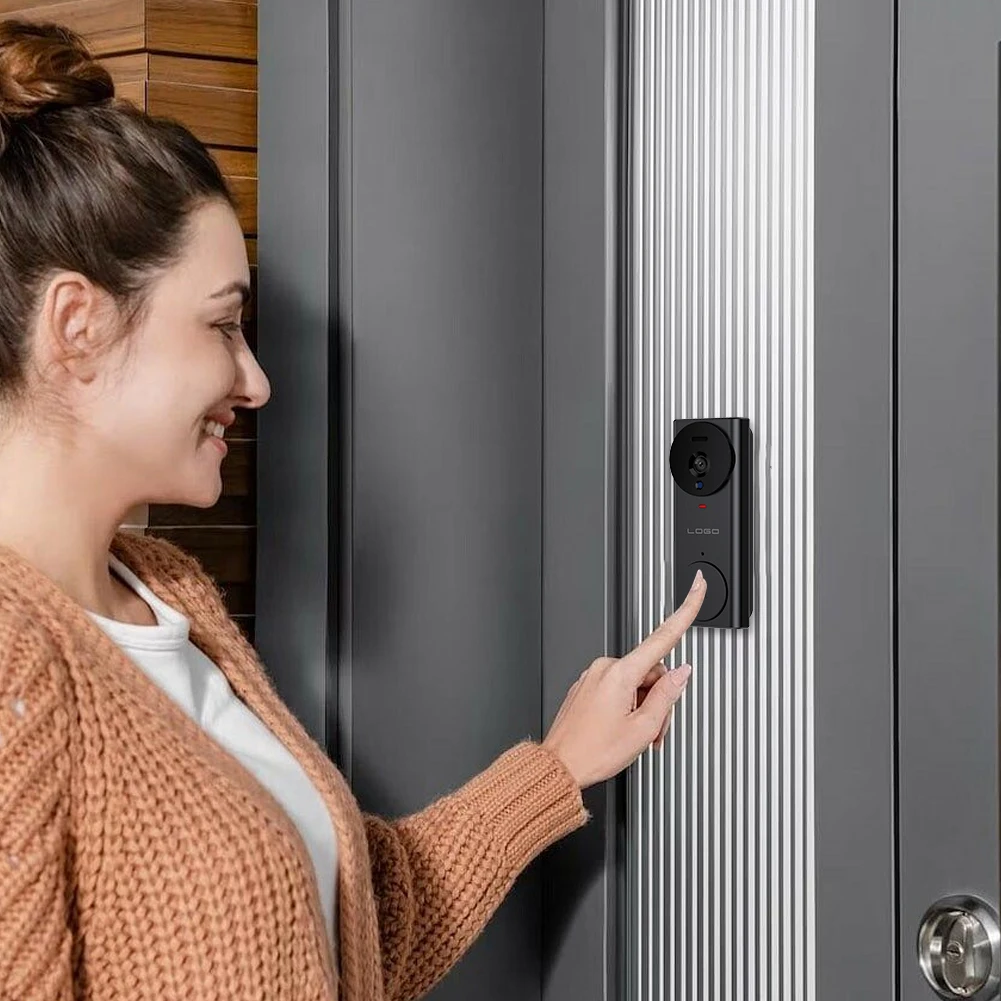 2,4G Wi-Fi умный видеодомофон облачное хранилище интеллектуальный видеодомофон дверной звонок Type-C зарядка для домашнего офиса склад