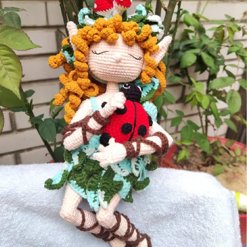 Crochet Dolls Anime Doll Elf Ladybug Birthday Gifts Home Deco
