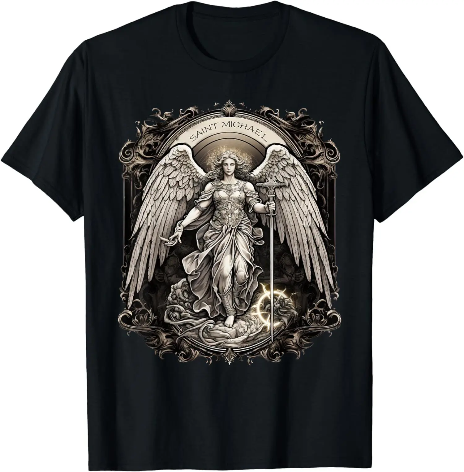 St Michael The Archangel Catholics Saint Religious Tee T-Shirt S-3XL