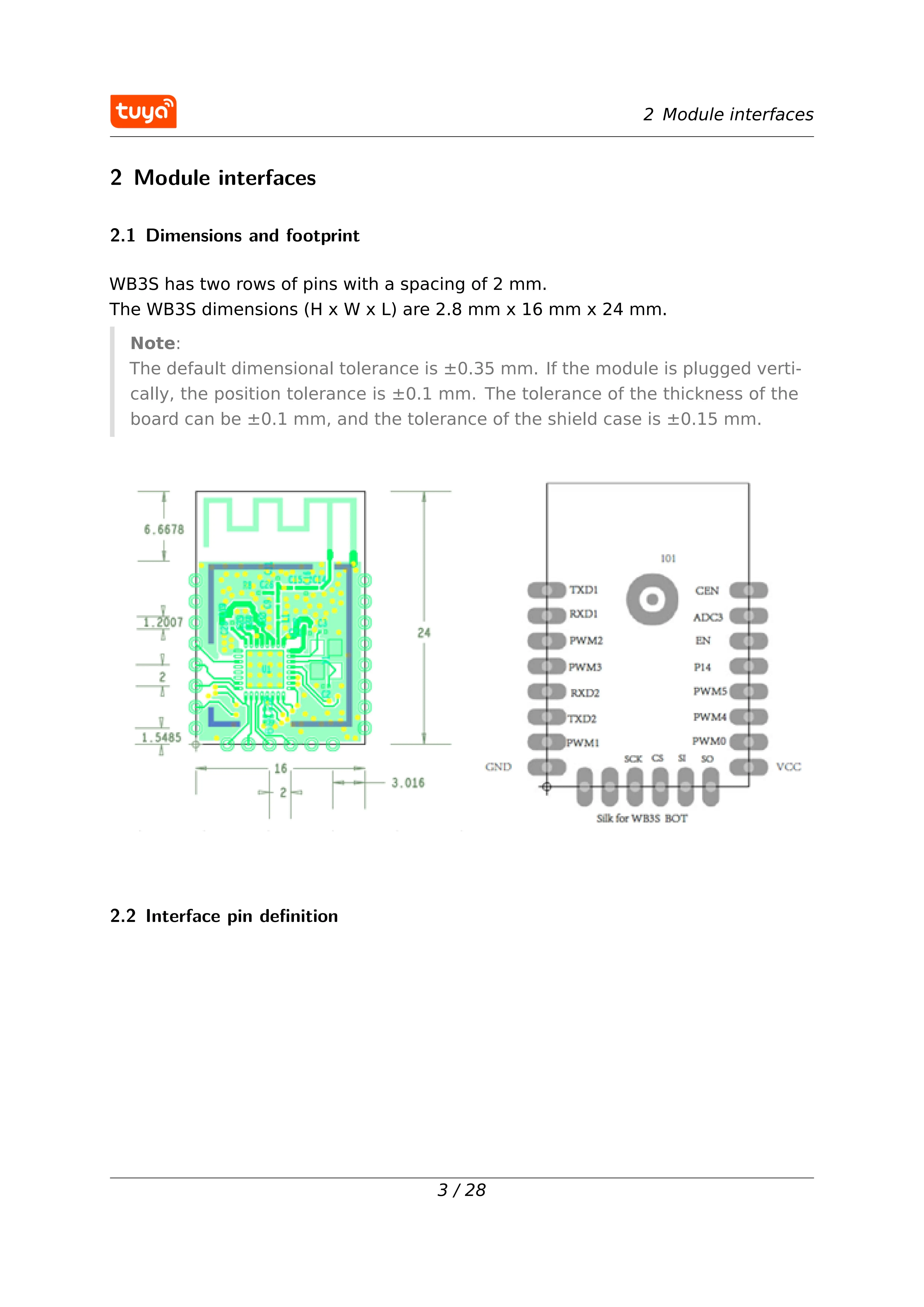 Tuya WBR3 Modul Wi-Fi/Bluetooth RTL8720CF Chip Low Power Embedded wbr3 Serielles Übertragungsmodul – Detail 5