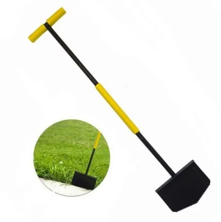 Serrated Edger Lawn Tool Half Moon Edger Handheld Saw-Tooth Garden Edger With Steel Blade Long Handle Grass Saw Cutter For Court