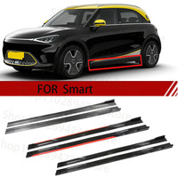 FOR Smart 2M Car Side Skirt Extension Plate Lip Separator Bumper 2.18M Racing Side Spoiler