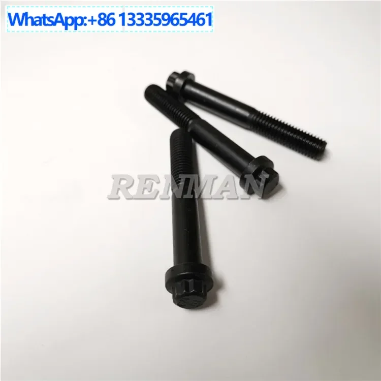 

10Pcs Advantage Supply Xi'an Cummins M11 Hexagonal Head Bolts 3076055 Liugong Lifting Machinery Hexagonal Head Screws