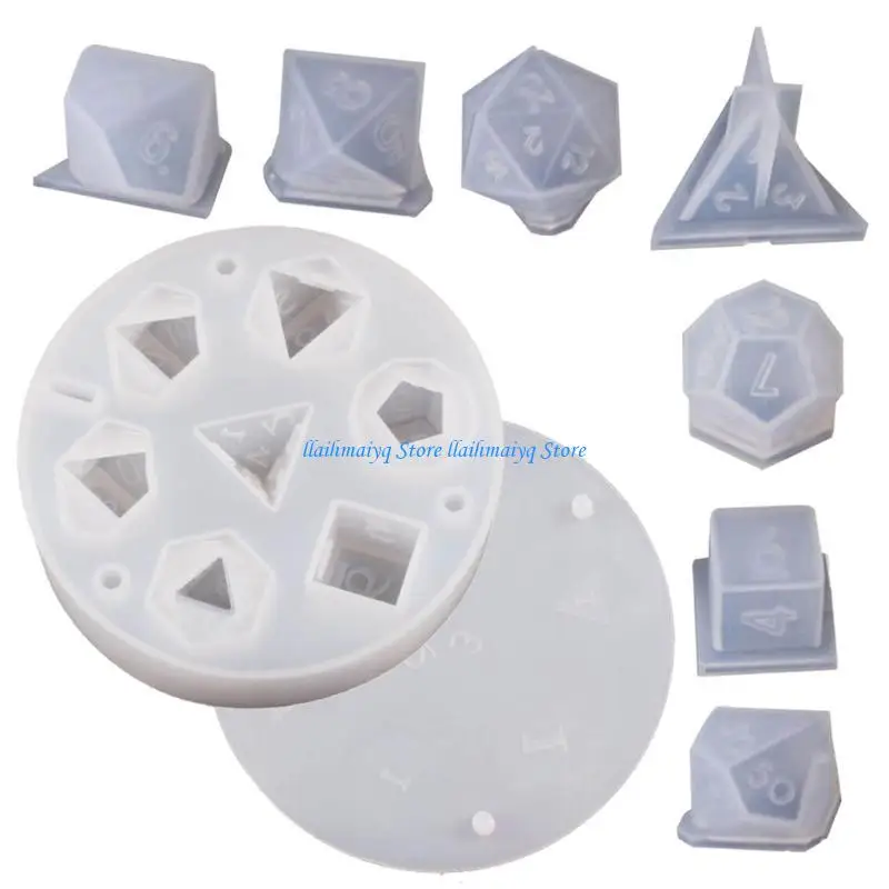 573B Craft Moulds Home Table Decoration Dices Ornaments Molds Silicone Material