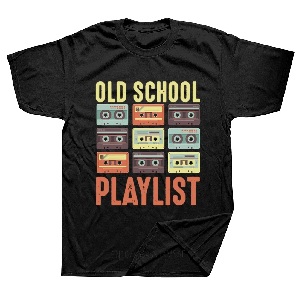 Funny Vintage Retro Music Cassette Tapes Mixtape 80s and 90s T Shirts Summer Graphic Cotton Streetwear Birthday Gifts T-shirt