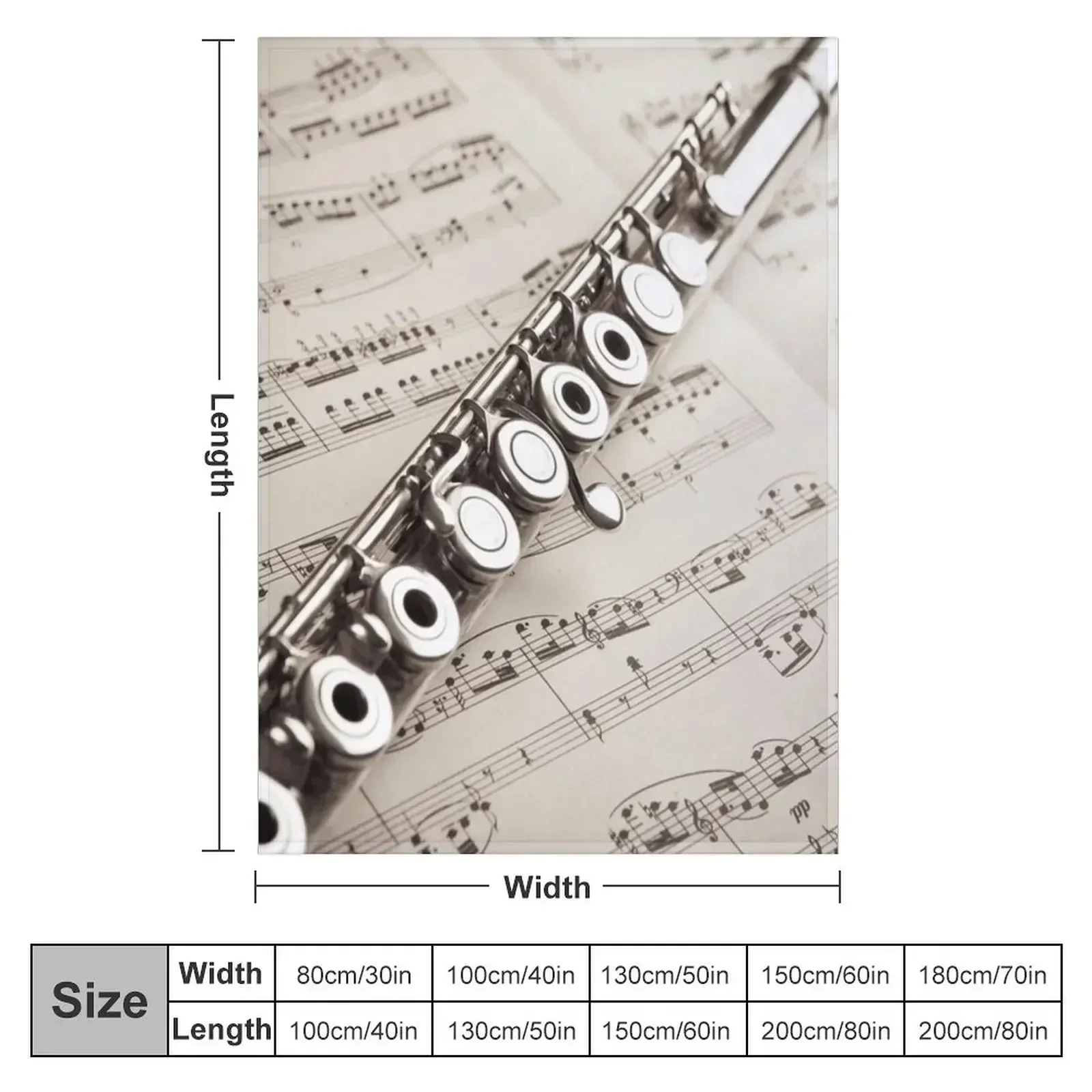 FLUTE WALLPAPER Throw Blanket Decorative Sofa Baby Weighted Thins Blankets