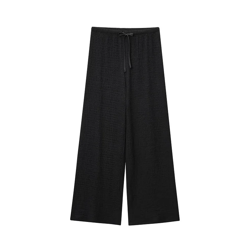 Muyer conjuntos de calças femininas verão outfit calças de perna larga conjuntos para mulher 2 peças manga curta colheita topo mulher calças de férias ternos
