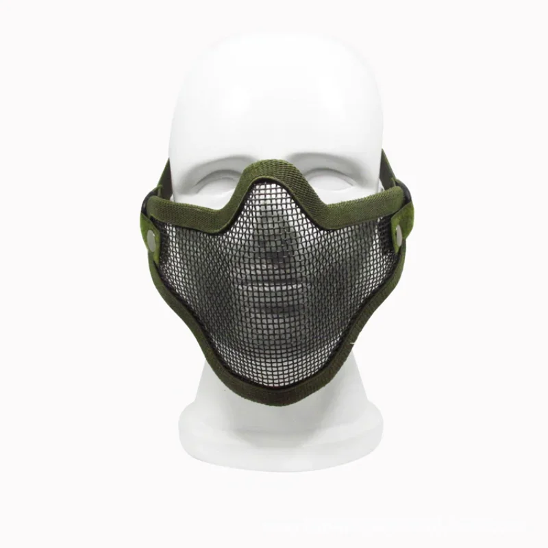 Metal Mesh Skull Half Face   Accessories Lower Face Airsoft Paintball Masks