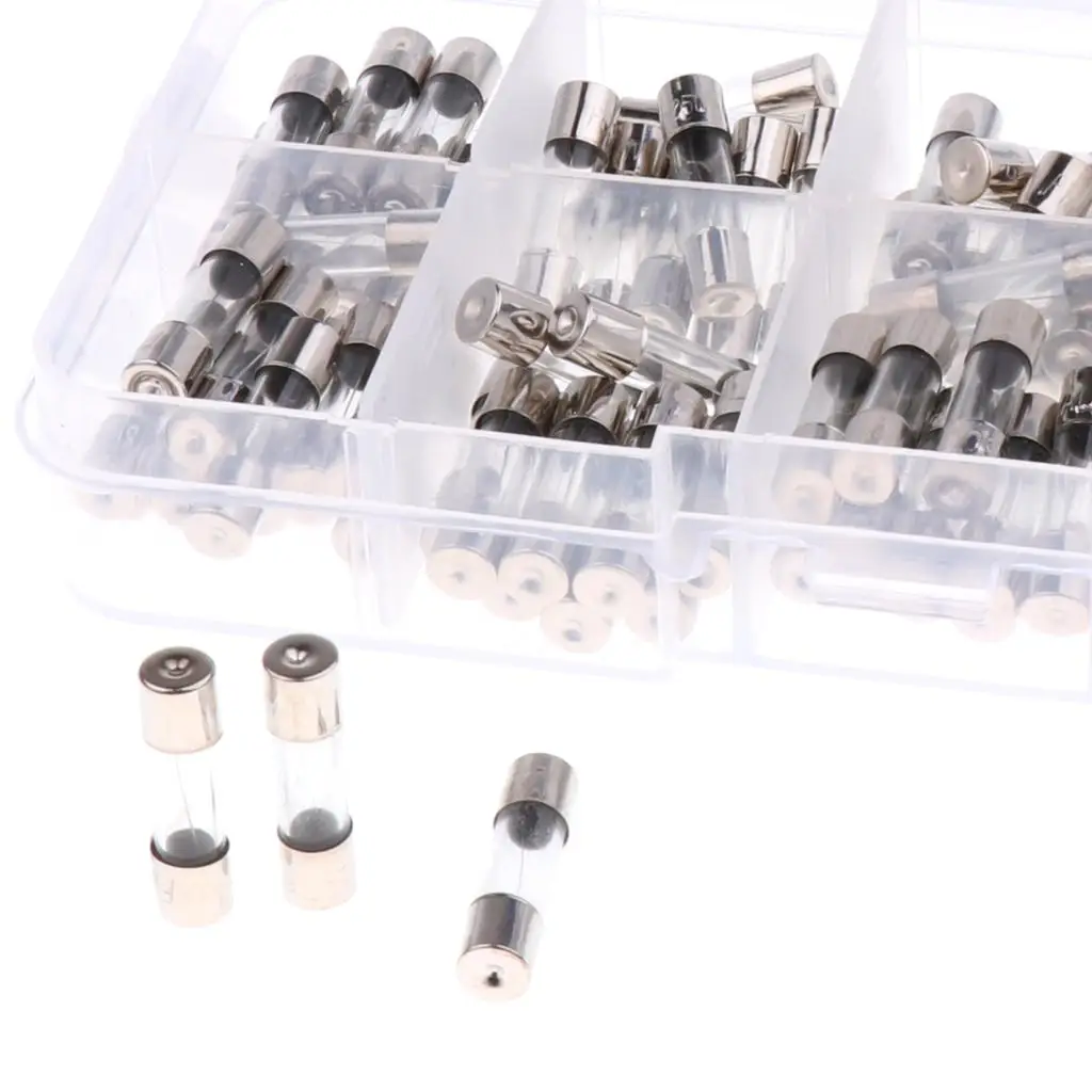 Glass Tube AGU Fuse Assortment Car Audio Power Fuse High Current Protection for Vehicle Amplifier Systems
