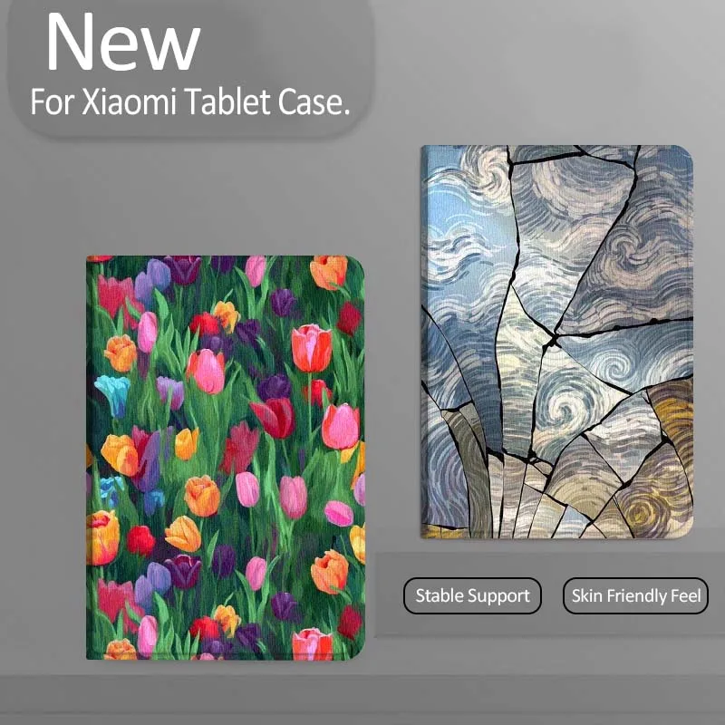 

Cracked Glass Cloudy Sky Tablet Case For Xiaomi Redmi Mini Pad SE K 2 4 5 6 7 8 2023 2025 11 8.8 11.2 10.1 Pro Gift