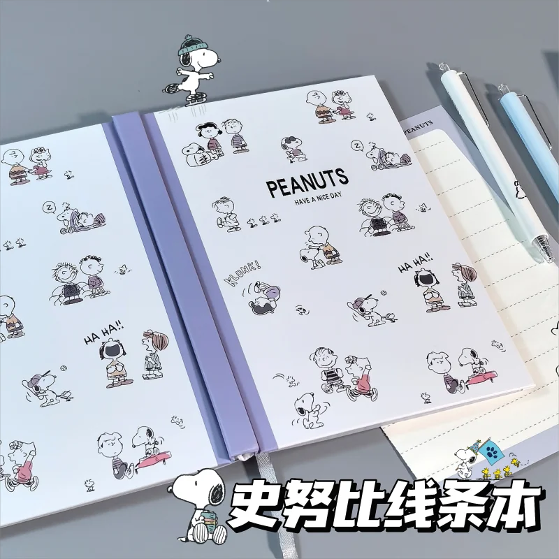 Snoopy Printed Notebook Anime Cartoon Snoopy Diary Student Memo Homebook Stationery Note Book Gift