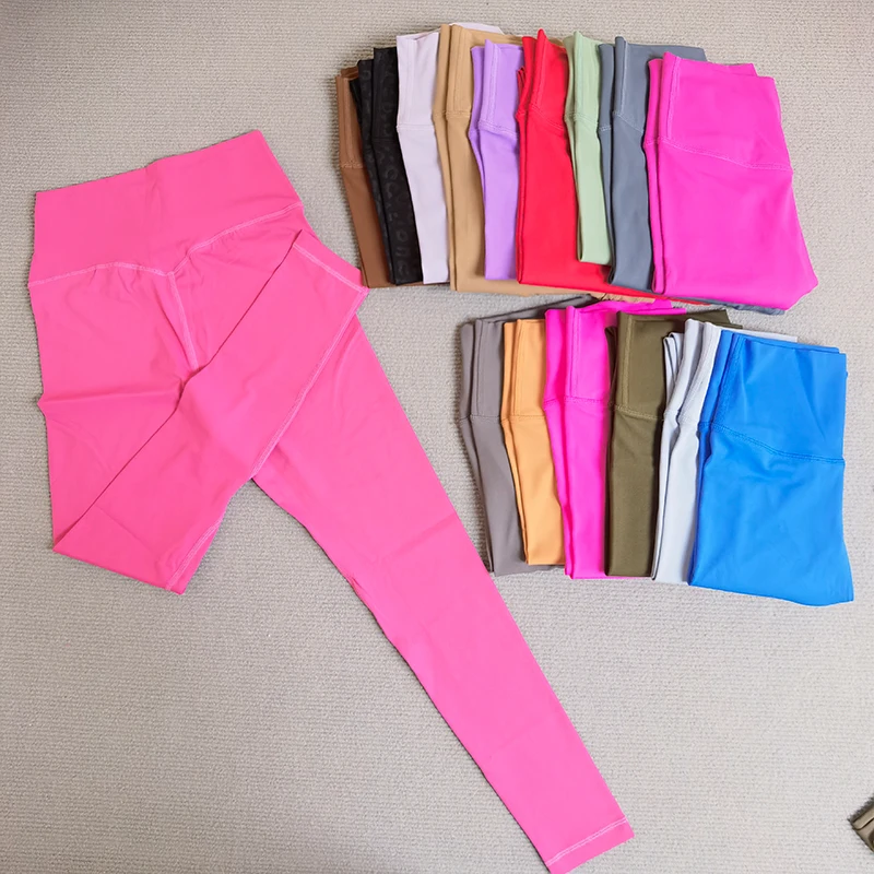 

Женские леггинсы для йоги с высокой талией, растягивающиеся четырехсторонние спортивные брюки, комплексные колготки для тренировок, бега, фитнеса, больших размеров