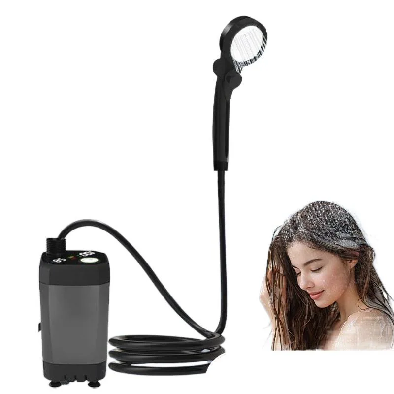 Simple Electric Outdoor Shower Device  ABS Material Mobile Set  RV Camping Construction Site Dormitory Household Use