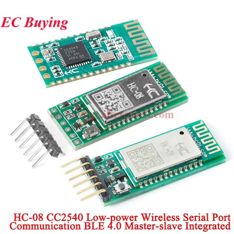 1-5 szt. HC-08 HC-08D HC08 CC2540 Moduł Bluetooth BLE 4.0, kompatybilny z Bluetooth, bezprzewodowy port szeregowy, Master-Slave, zintegrowany RF, niskie zużycie energii
