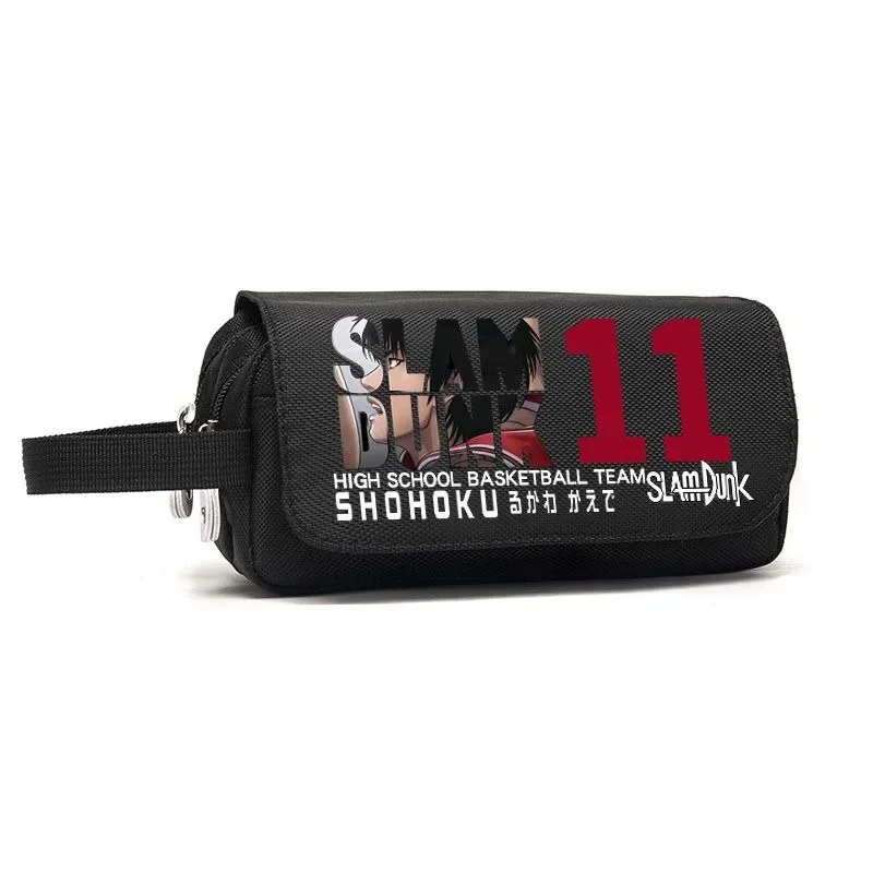 SLAM DUNK Sakuragi Hanamichi animation peripheral creative large-capacity flip-top pencil case student  portable pencil case