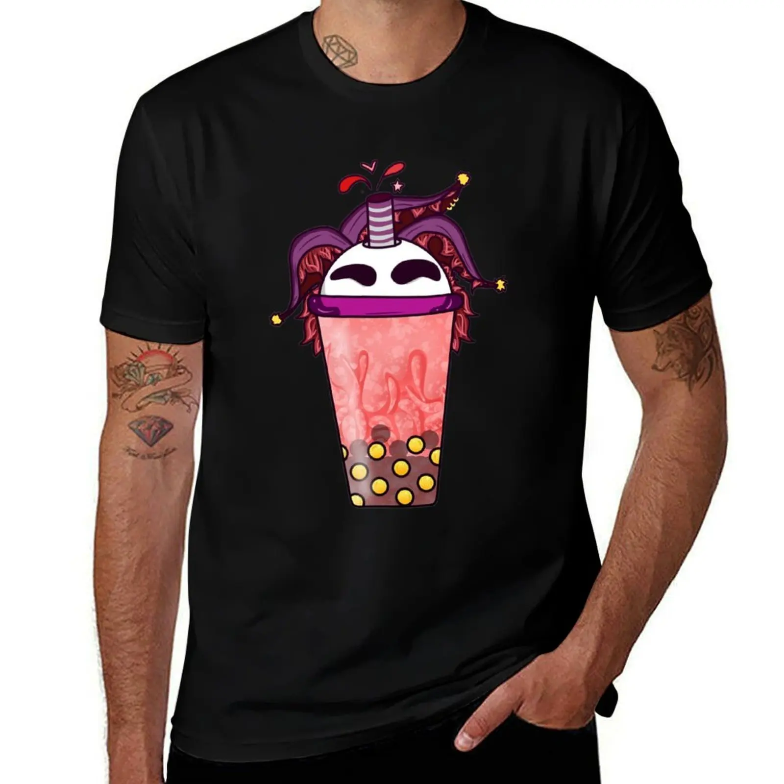 

Strawberry Jester Boba Drink - OC Inspired T-Shirt designer shirts anime tshirt men tshirt