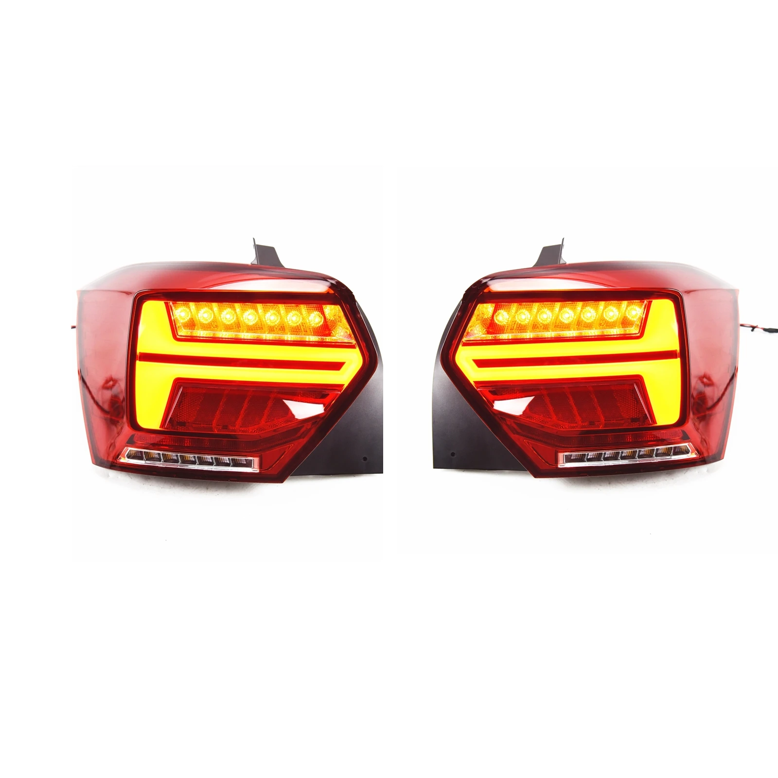 Car Tail Light Taillights LED Rear Bumper Lamp Signal Bulb Assembly For Volkswagen VW Polo 2011-2017