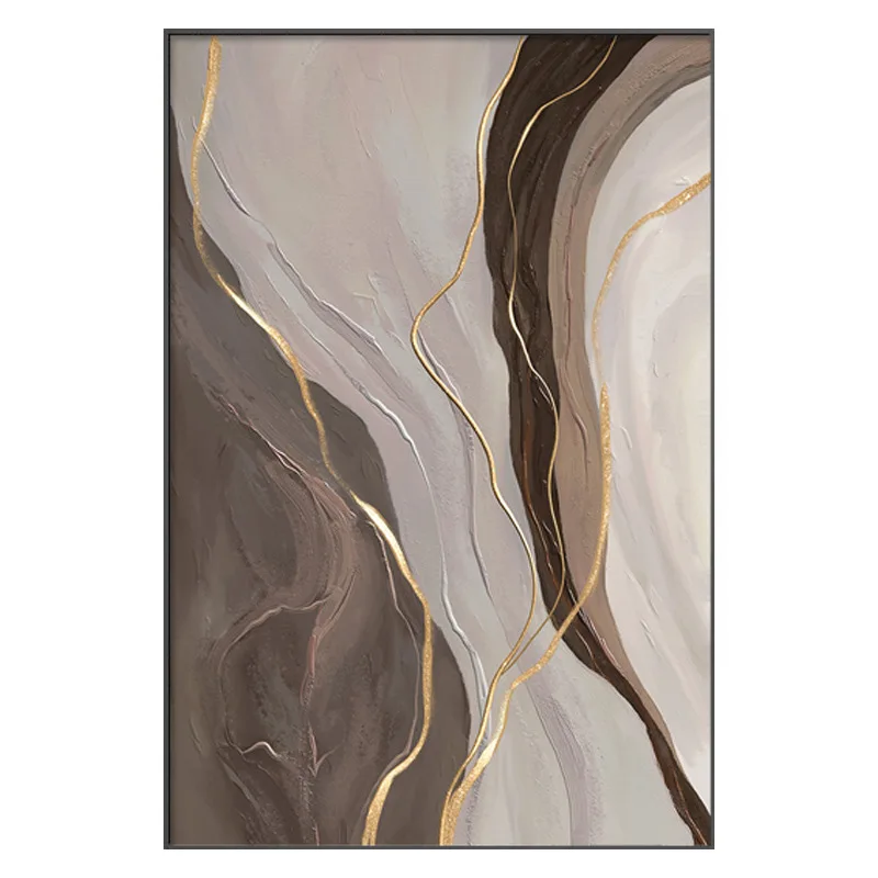 Simple entrance decorative painting abstract texture large size living room sofa background wall floor canvas painting