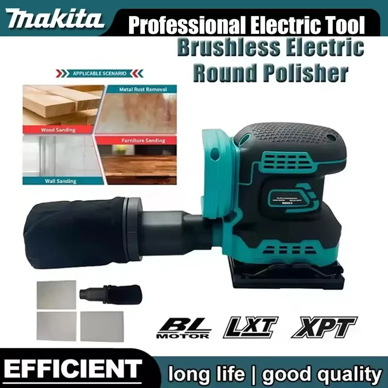 

Makita Electric Flatbed Sander Rechargeable Cordless Sandpaper Machine Sanding Polishing Waxing Machine Electric Sandpaper