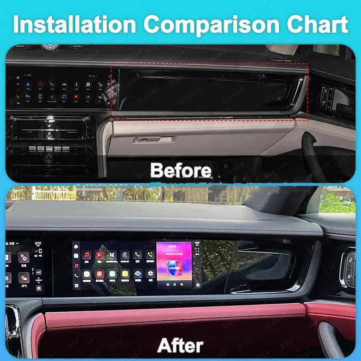 

Upgrade New 11" Co-pilot Display For Porsche Panamera 2024 Car Wireless Carplay Multimedia Player Screen Android 13 Head Unit