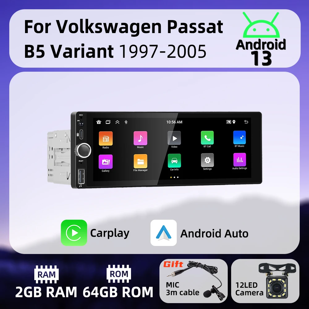 1Din Carplay Radio …