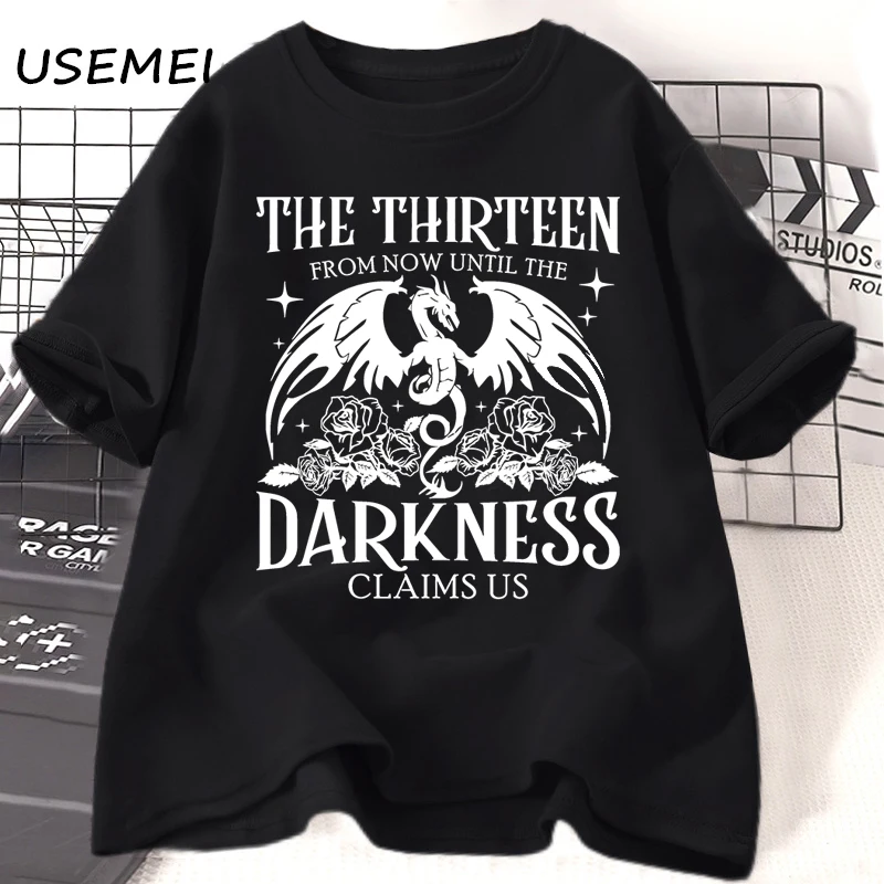 The Thirteen Throne of Glass T-shirts Women Men We Are The Thirteen Bookish T Shirt Short Sleeve Cotton Tee Shirt Clothing