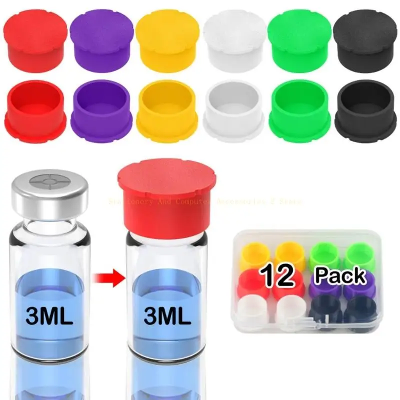 Lab Bottle Protective Canopies 12 Divisions 3ml Impermeable Multiple Color Organization