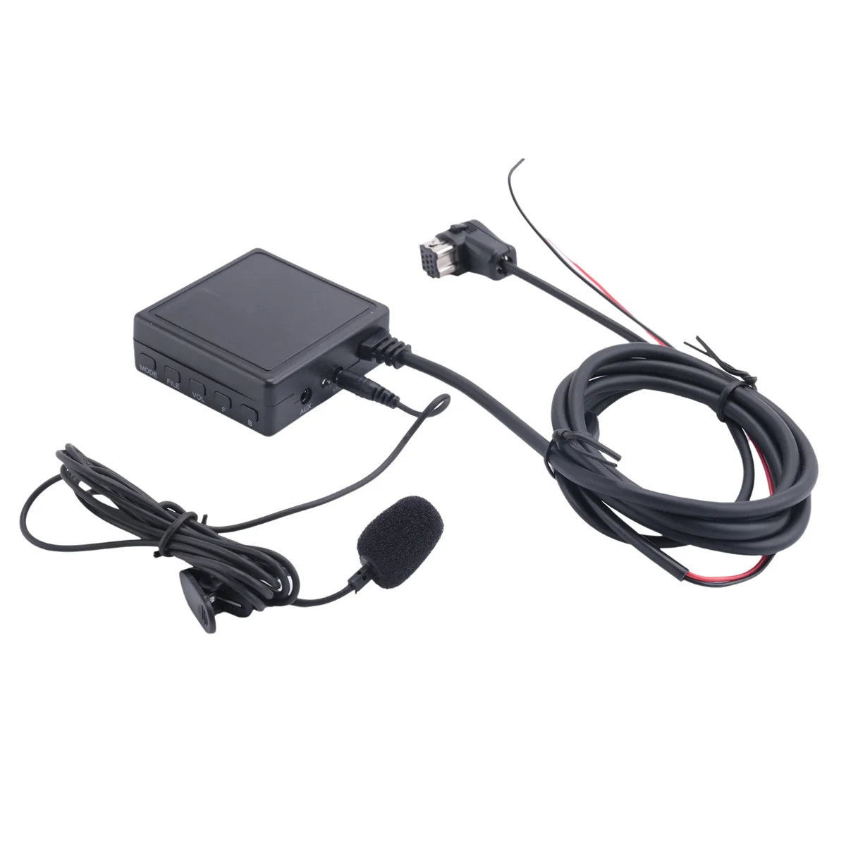

# 767U Автомобильный Bluetooth 5,0 AUX USB Музыкальный адаптер Беспроводной аудиокабель Микрофонный адаптер для Pioneer Radio P99 P01 IP-BUS (черный)