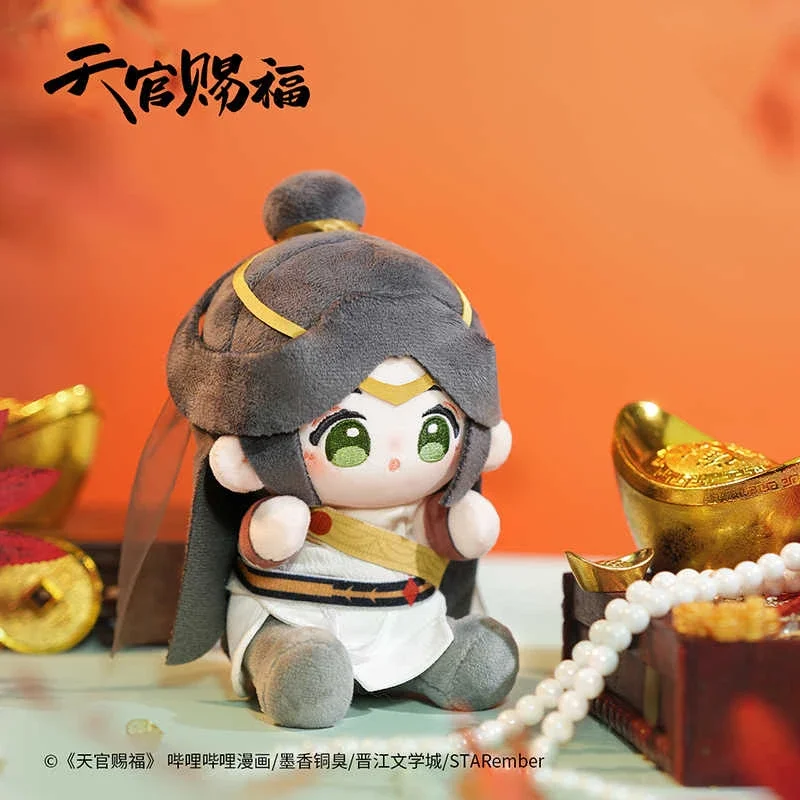 15ซม.Tiaan Guan Ci Fu Xie Lian Hua Chengตุ๊กตาPlushตุ๊กตาของเล่นPlushie TGCF Bright Moon Loulanสวรรค์อย่างเป็นทางการ's Blessingรูป