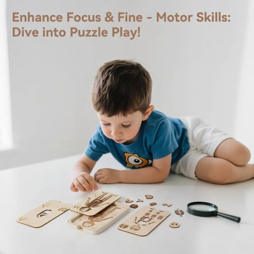 Puzzle Design Montessori Puzzle Menschliche Struktur Organ Modell Anatomie Organ Puzzle Pädagogisches Lernen Menschliche Struktur