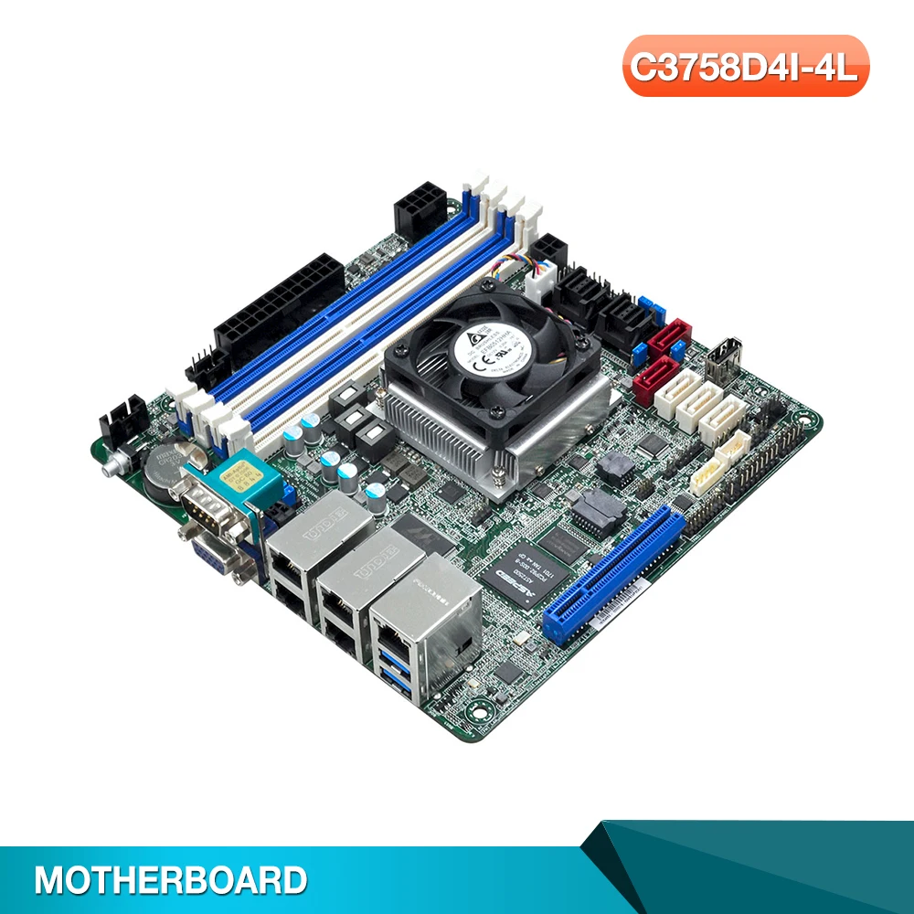 

For ASRock Rack Server Motherboard For C3758D4I-4L 8-Core 35W Support C3758 Good Quality