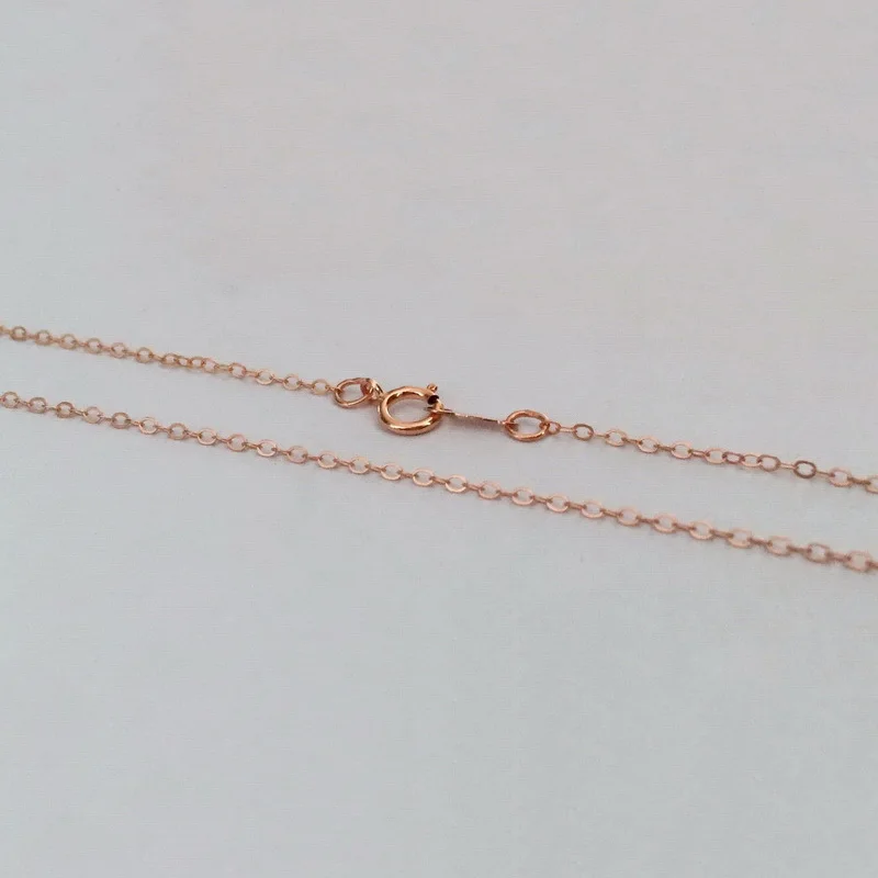 Collier Rempli d'Or Rose 14K de 40cm/45cm et 1.3mm, Câble pio Martelé avec Fermoir à Ressort, Vente en Gros