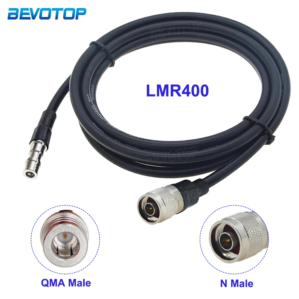 

1PCS LMR400 QMA to N Cable QMA Male Plug to N Male Connector 50-7 50 Ohm Low Loss LMR-400 RF Coaxial Jumper 15cm-30m