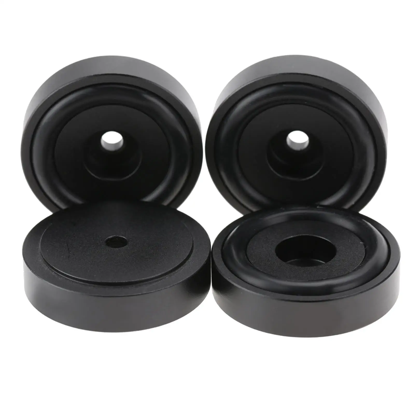 

4PCS 40x10mm Aluminum Alloy Amplifier Pads - Anodized Shock Absorbing Feet for Stereo Speakers