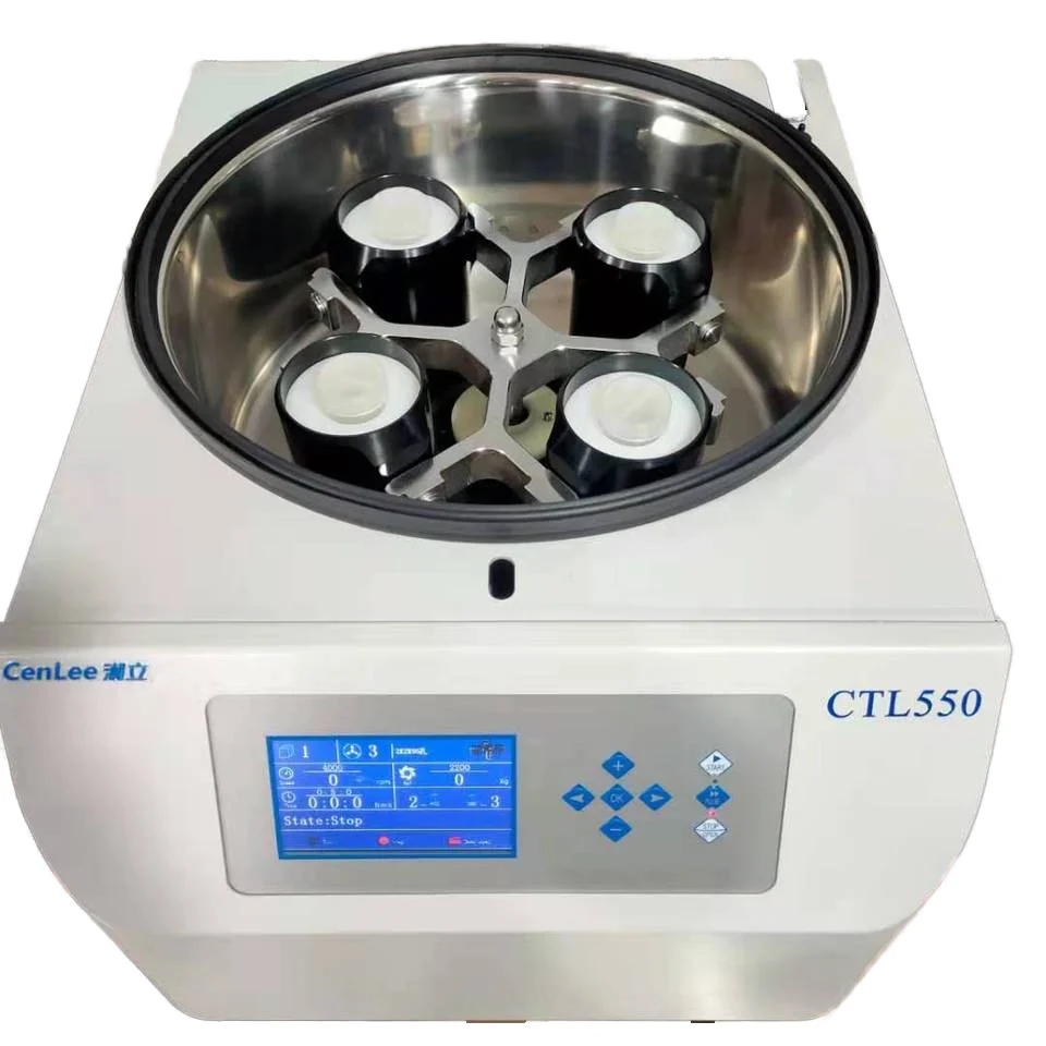 

Hot Sale CTL550 2000ml Low Speed Benchtop Large Capacity Centrifuge 5500r/min Laboratory Centrifuge