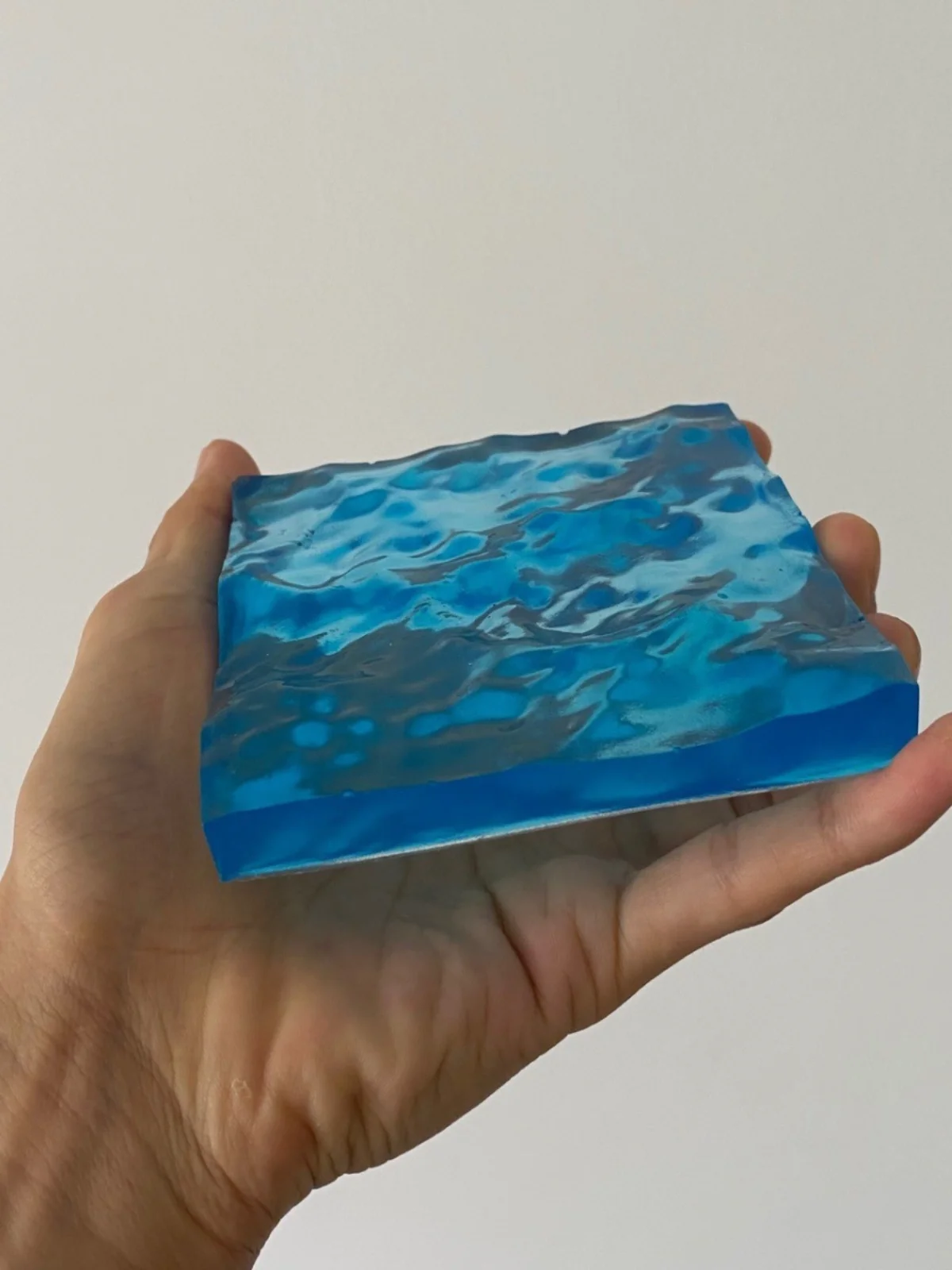 Ocean Scene Resin Micro Model Landscape Decoration Wave Flower Base Display DIY Handmade Craft Static Collectible Toy