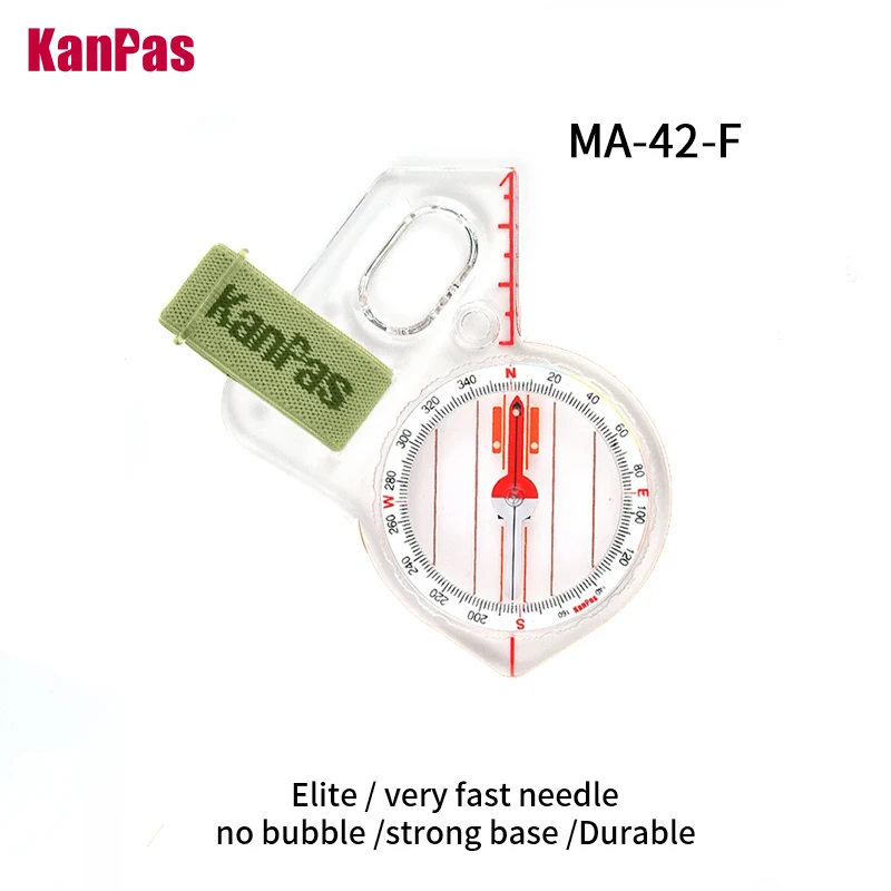 KANPAS Premium High-End Thumb Orienteering Compass, MA-42-F