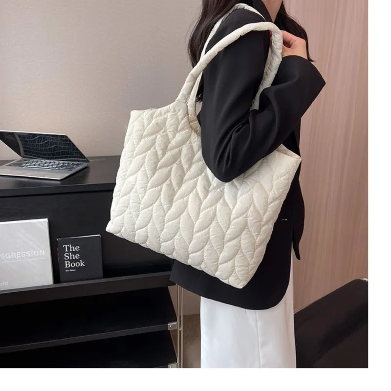 Bolso de mano grande y suave para mujer, bandolera de lona de gran capacidad, estilo coreano, ideal para viajes, vacaciones, playa, 2024