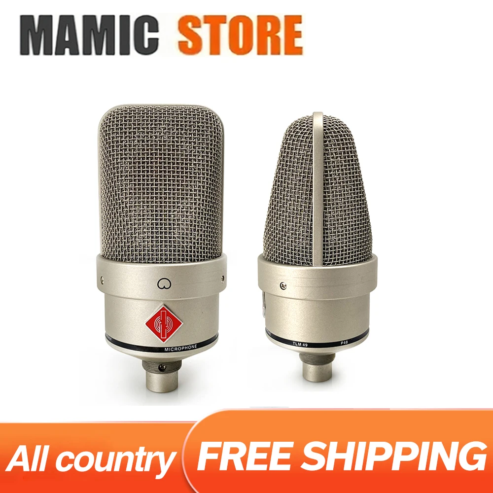 TLM49 Pro Audio Large Diaphragm Cardioid Condenser Microphone TLM 49 Set Super Cardioid Condenser Vocal Microphone 34mm